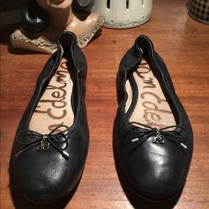 Sam Edelman Black Leather Felicia Flats 8